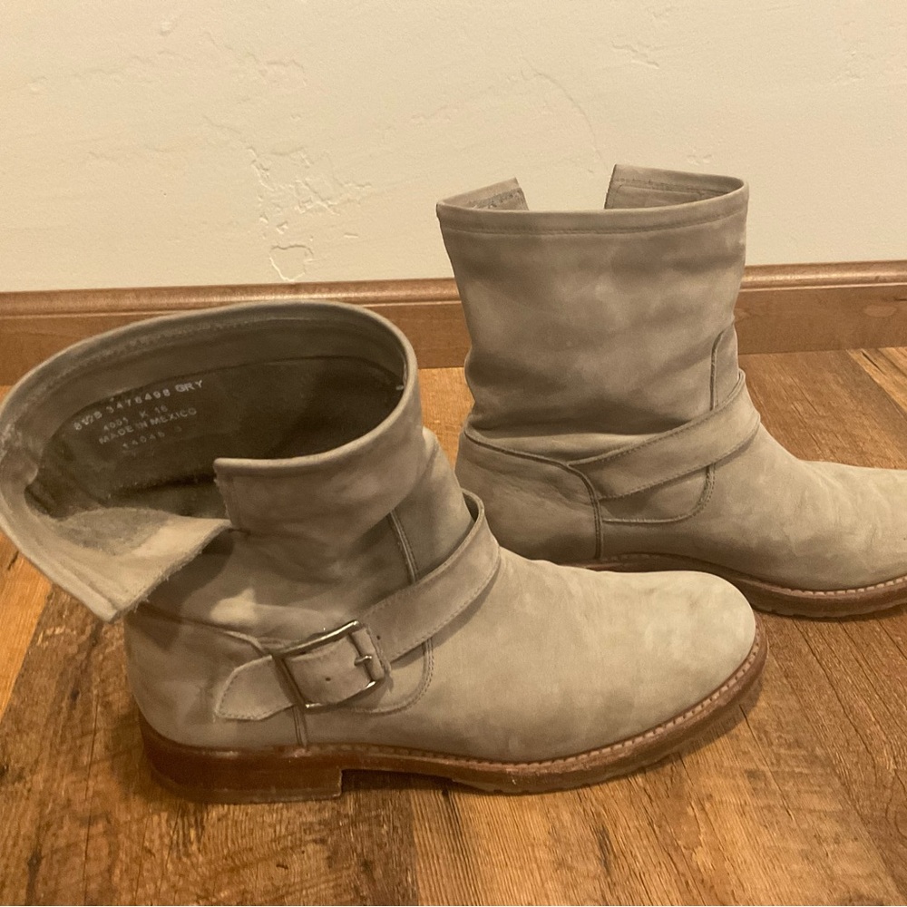 Frye Gray Ankle Boots